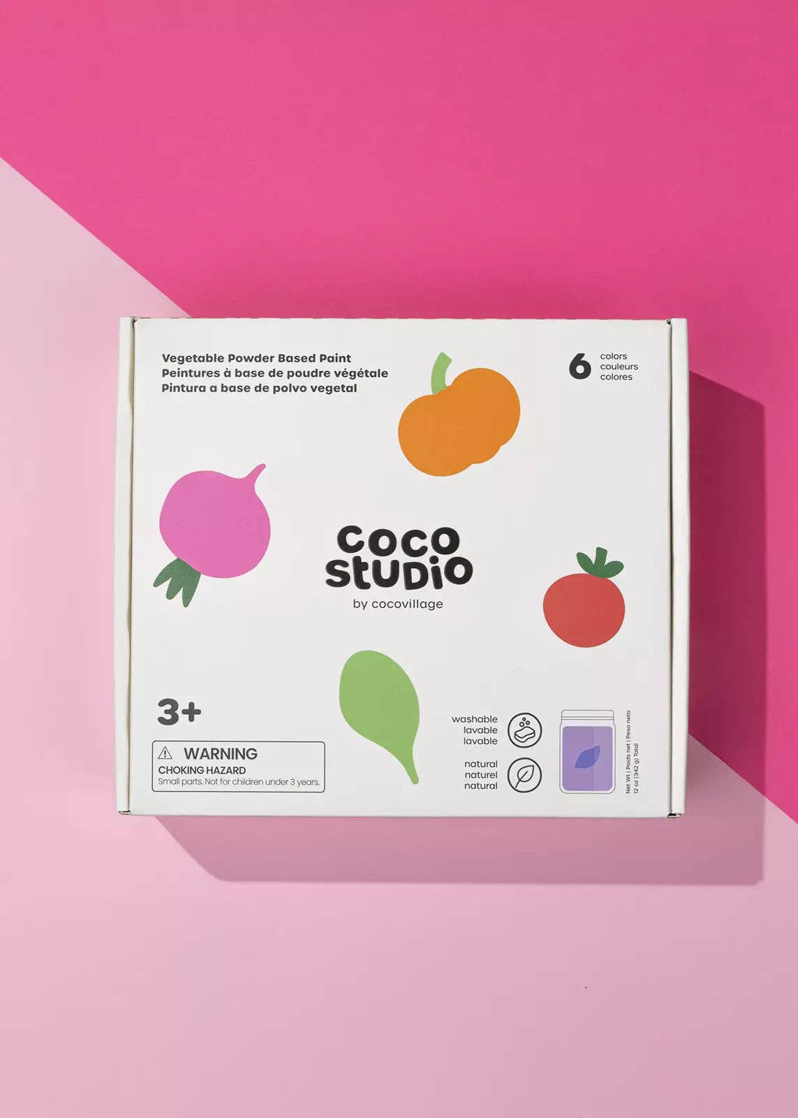 Vegetable Powder Based Paint Set - 6 Colors