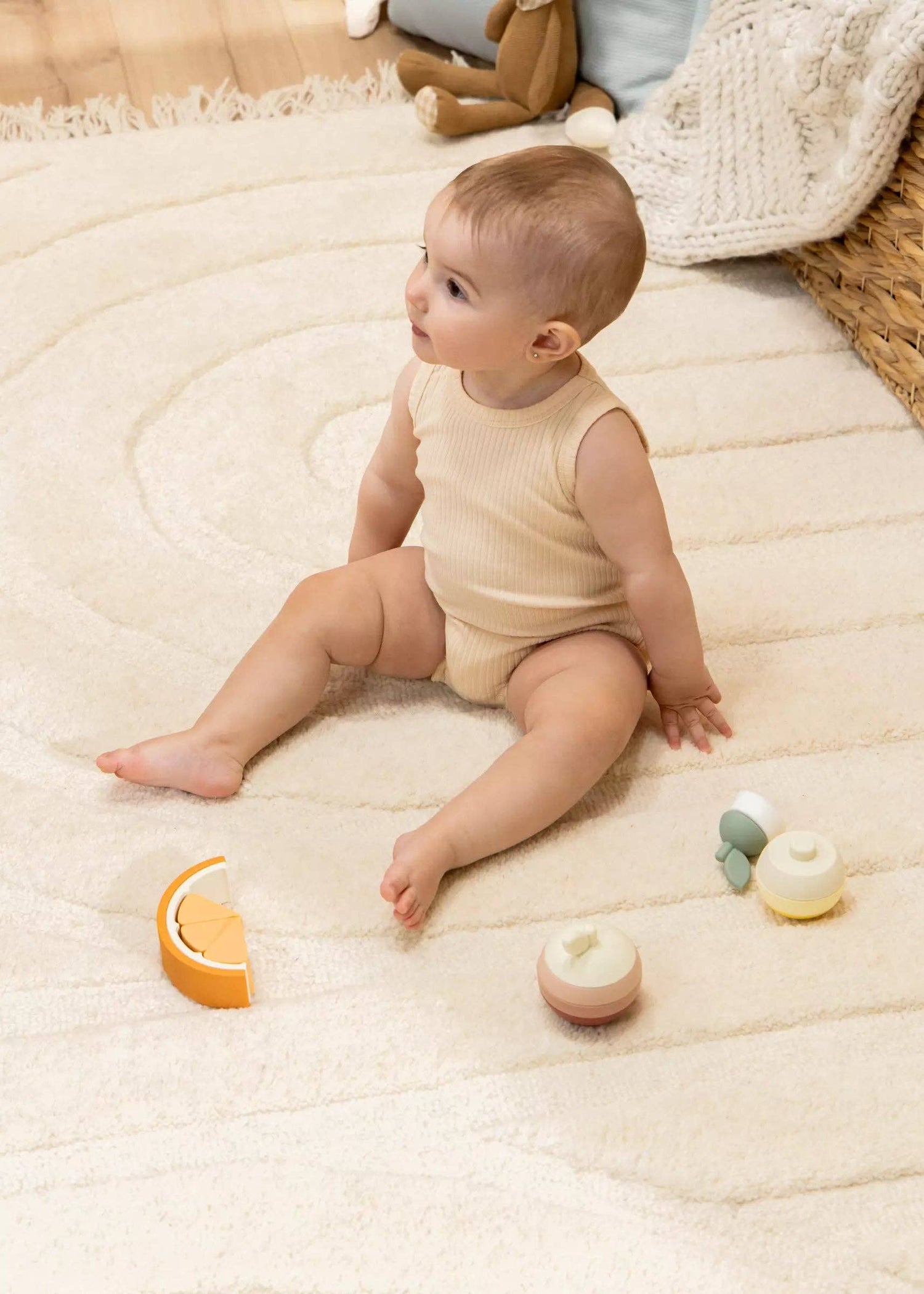 Set of 3 Silicone Stackable Fruits